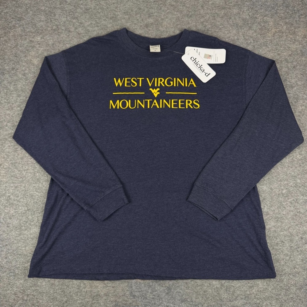 Chicka-d West Virginia Mountaineers Forever Long Sleeve Tee Womens Medium‎ M